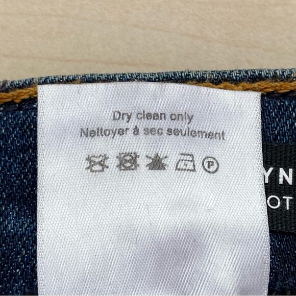 Veronica Beard Carolyn 10" Baby Boot Womens Size 26" Blue Tidal Tuxedo Waistband - Picture 16 of 16